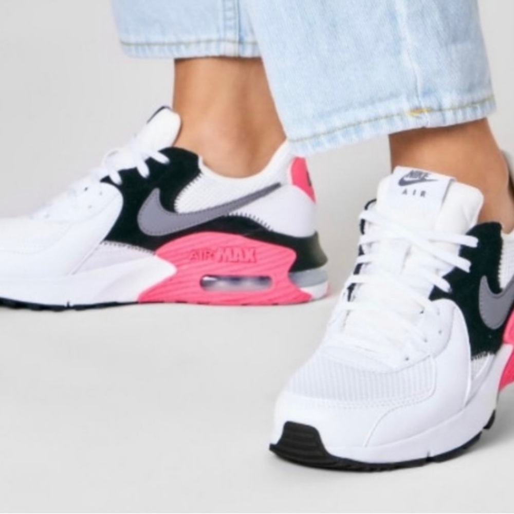 Nike Air Max Excee Womens Sneakers White Pink Black Gray 6.5